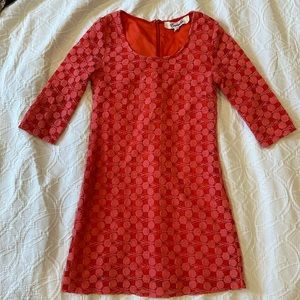 Coral Francesca dress